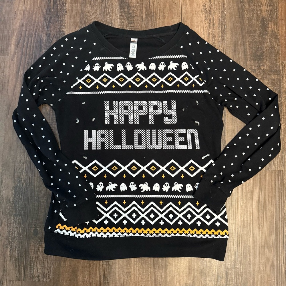 Happy Halloween Light Up Sweatshirt